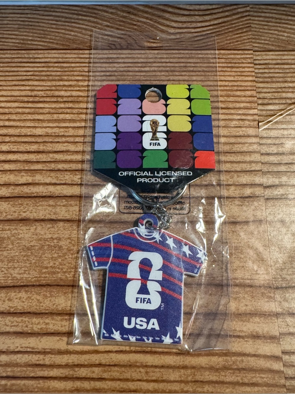 FIFA USA Blue Jersey Key & Card Holder Keychain